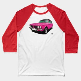 Geo3Doodles Magenta Dolly Doodle Baseball T-Shirt